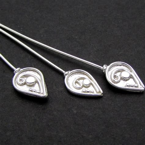 Sterling Silver925 Head Pins Choose Size And Qty 1 Etsy