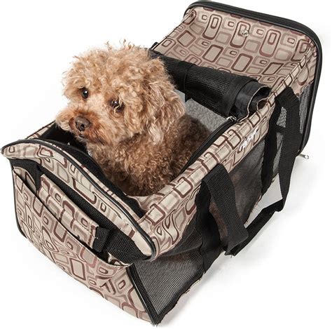 Pet Life Airline Approved Ultra Comfort Designer Dog Carrier Medium