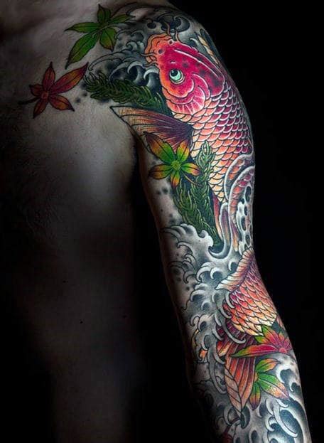 Koi Fish Tattoo Designs For Men Japanese Symbol Of Masculinity