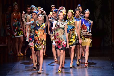 Models Snap Selfies On Dolce And Gabbana Runway