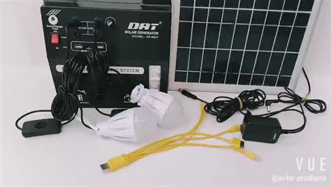 At 8207 Dat 100v 240v Solar Lighting System Solar Panel Power Generator