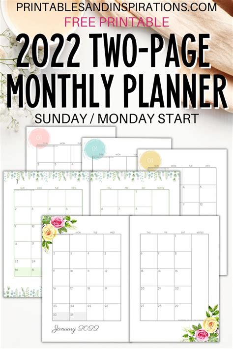 Paper And Party Supplies Calendars And Planners Printable Planner 2021