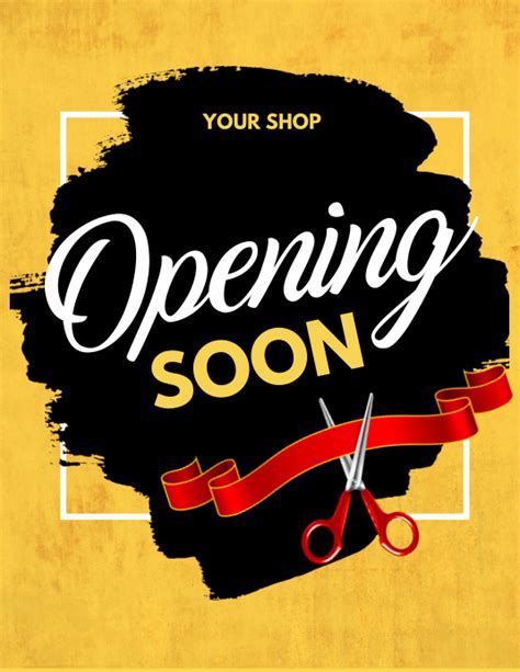 Copy Of Grand Opening Opening Soon Launching Soon Postermywall