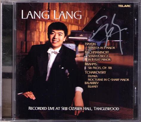 Lang Lang Signed Live At Seiji Ozawa Hall Brahms Balakirev Rachmaninov Haydn Cd Picclick