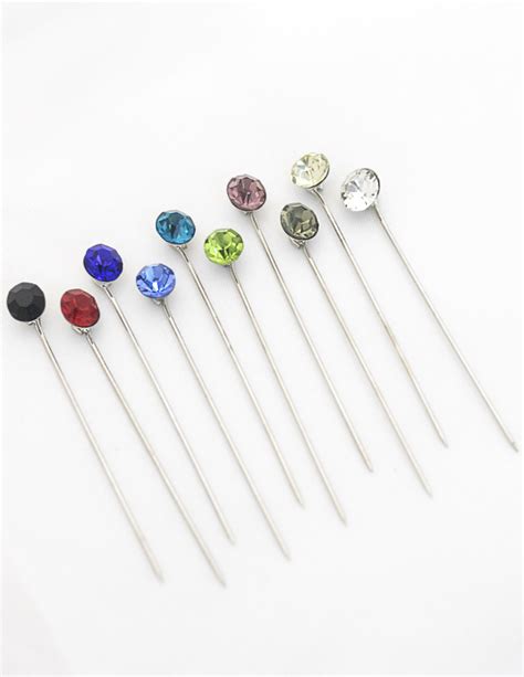 Buy Crystal Straight Pins Set Set Of 30 Little Black Hijab