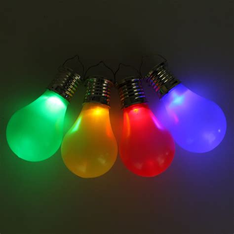Solar Hanging Colour Light Bulbs