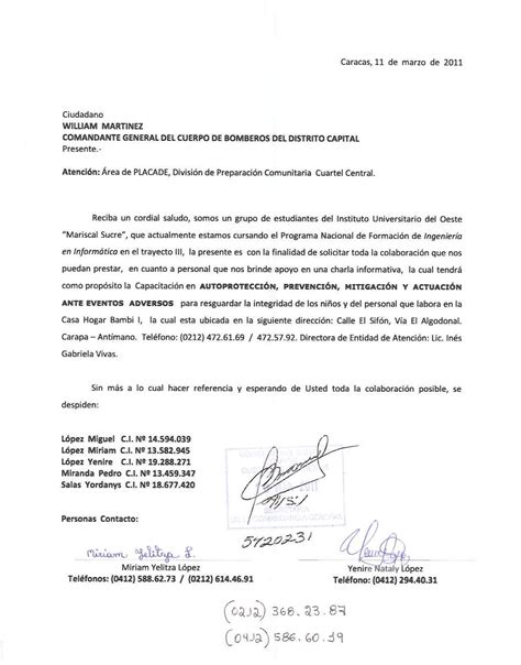 Ejemplo Carta De Solicitud De Vivienda Al Alcalde Peter Vargas