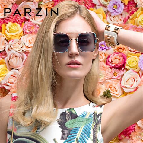 Parzin Polarized Sunglasses Women Oversized Square Tr90 Frame 2019 Retro Female Driving Glasses