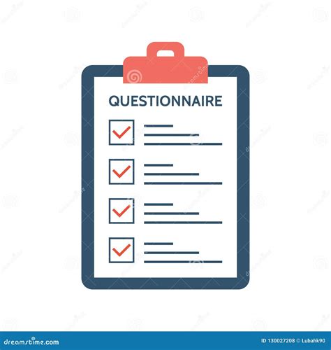 Questionnaire Survey And Report On A Clipboard Paper Feedback Concept