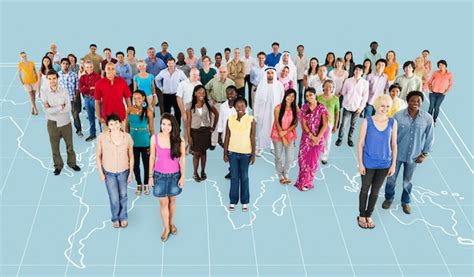 Premium Photo Large Group Of People Of Diverse Ages And Nationalities