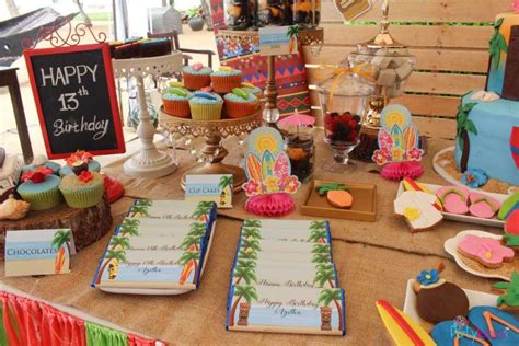 Tropical Summer Beach Party Birthday Party Ideas And Themes