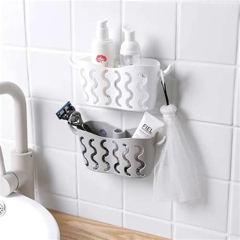 Simple Suction Cup Sink Shelf Soap Sponge Drain Rack Kitchen Bathroom