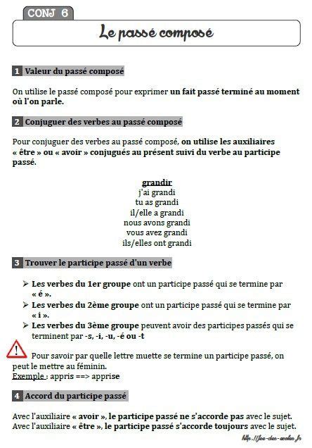 Voir plus d'idées sur le thème cm1, passé composé cm1, exercice cm2. Nouveaux programmes 2015 - leçons de conjugaison - CM1-CM2 ...