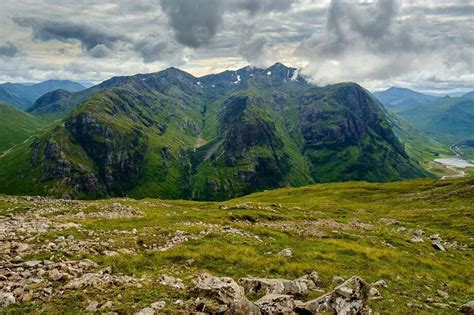 Three Sisters Of Glencoe Scottish Mountains Scotland Highlands