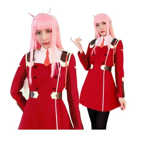 Anime Darling In The Franxx Zero Two 002 Outfit Dress Cosplay Costume