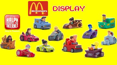 Wreck It Ralph 2 Happy Meal Toys Display At Mcdonalds Youtube