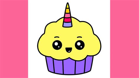 How To Draw A Cute Unicorn Cupcake Cats Blog