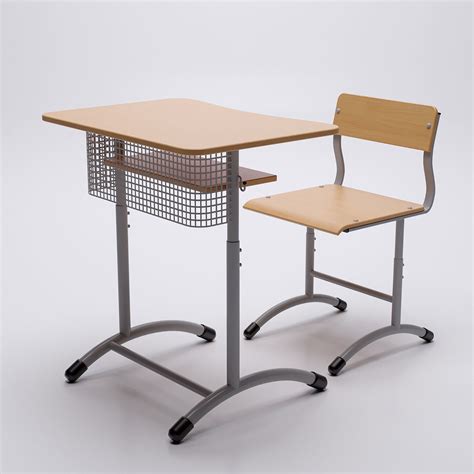 School Desk And Chair 3d Model Cgtrader