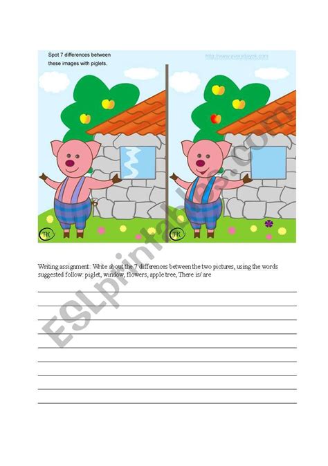 Find The Differences Esl Worksheet By Nghe