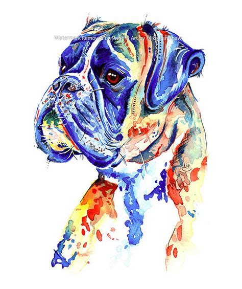 Boxer Dog Schilderij Art Print Poster Artwork Druk Van Etsy In 2020