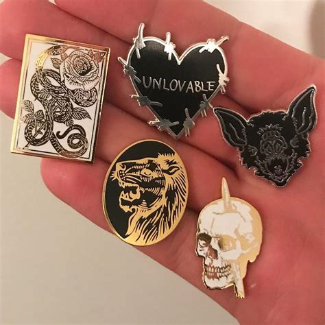 Enamel Pins Get A Free Random Pin Or Patch For