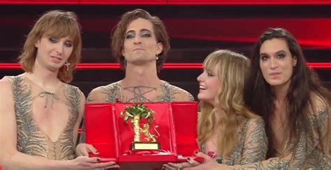 Rock band måneskin have won the sanremo musical festival 2021. Sanremo 2021, vincono i Maneskin - Palermomania.it