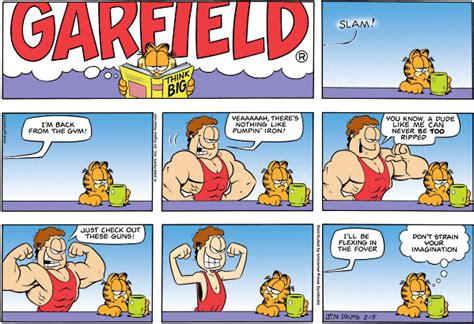 Daily Bite Say Exercise Wisdom From Garfield Comics Dash Of Wellness