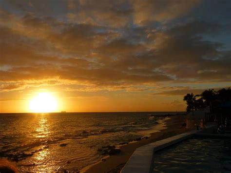 Sunset In St Maarten January 2013 Or 2014 From La Vista Beach In