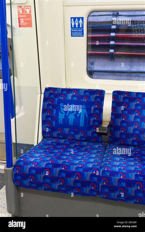 London Underground Seat On Tube Train Reserved For Pregnant Women