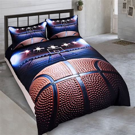 Basketball Bedding Set Unique Basketball Bed Sheet Set Etsy