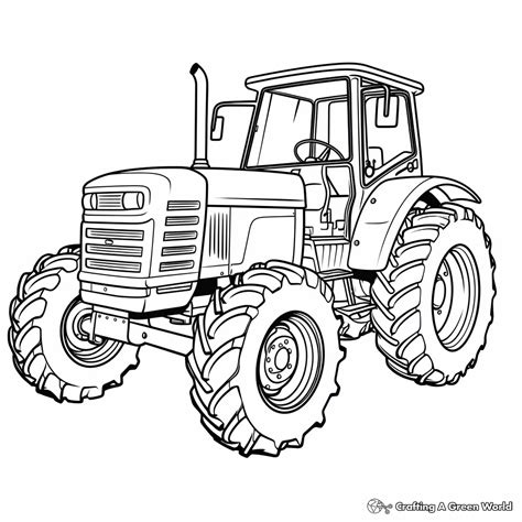 John Deere Tractor Coloring Pages