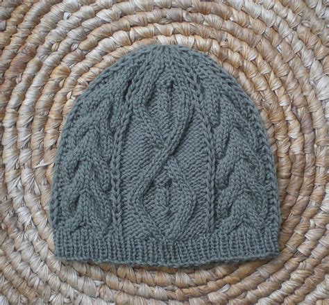 Knitting Pattern Knit Beanie Pattern Aran Islands Style Men Etsy