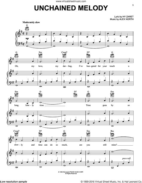 Brothers Unchained Melody Sheet Music For Voice Piano