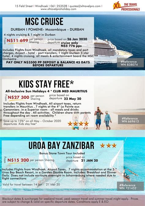 Durban Cruise Ship Prices