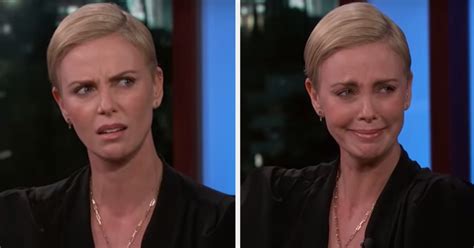 charlize theron retelling her worst date story involving nose kissing made me spit out my water