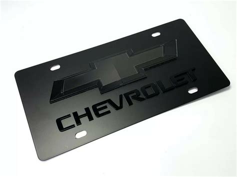 Chevy Bowtie Emblem License Plate W Chevrolet Logo Goodspeed Usa