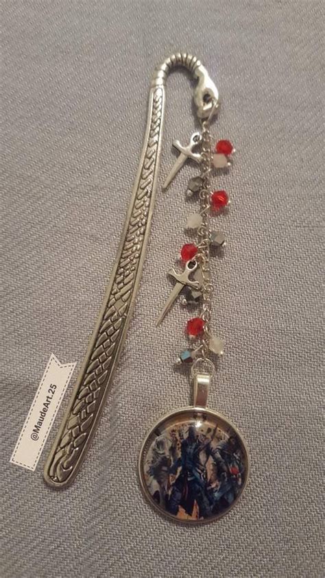 Assassin S Creed Inspired Bookmark Etsy Metal Bookmarks Beaded