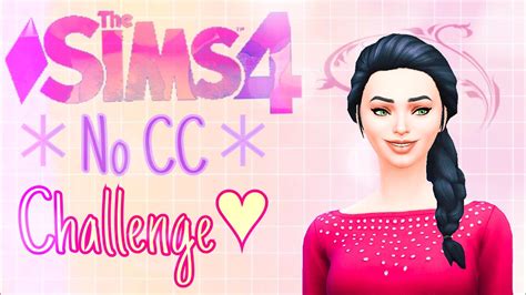 The Sims 4 Create A Sim No Cc Challenge Youtube