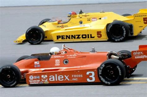 Johnny Rutherford In No 5 And Pancho Carter In No 3 At The 1982