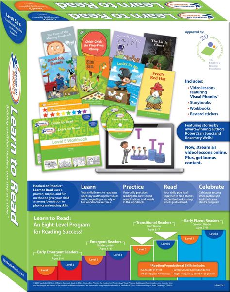 Hooked On Phonics Learn To Read Levels 5and6 Complete Book By Hooked