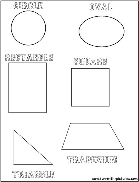 Images For Printable Geometric Shapes Templates Shape Templates