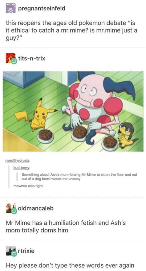 Mr Mime Has A Humiliation Fetish And Ashs Mom Totally Doms Him R