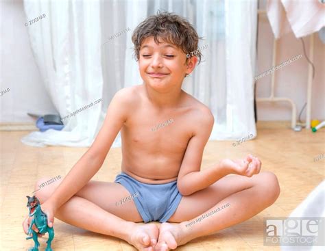 Babe Indoors Meditating Stock Photo Picture And Royalty Free Image Pic WR Agefotostock