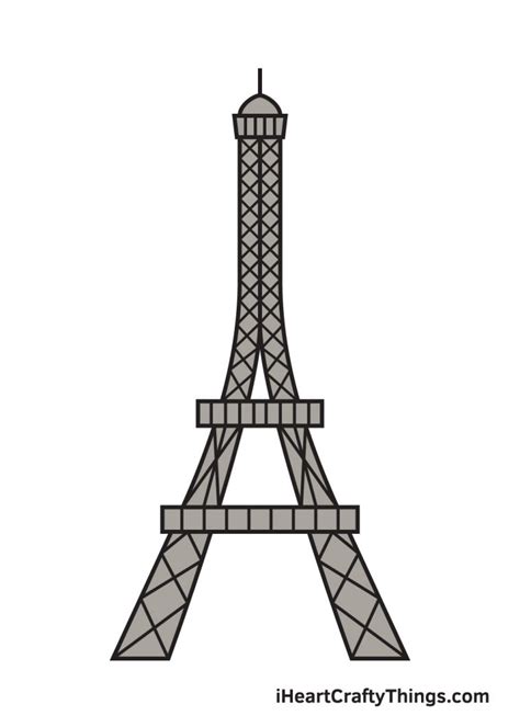 Eiffel Tower Drawing How To Draw An Eiffel Tower Step By Step