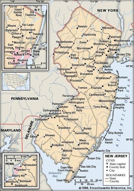 New Jersey Capital Population Map History Facts Britannica Com