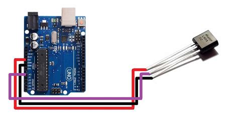 Lm Temperature Sensor With Arduino Uno Off