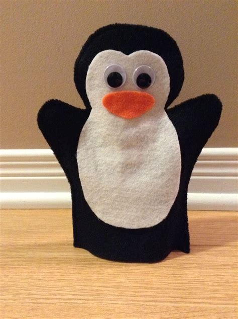 Penguin Puppet Printable