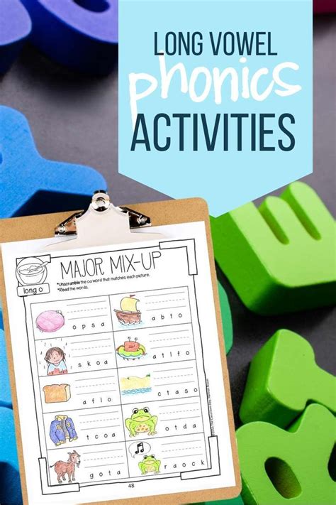Teach Long Vowel Or Vowel Team Patterns With These No Prep Activities