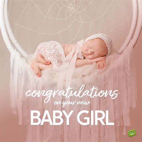 Newborn Baby Girl Wishes And Congratulations Its A Girl