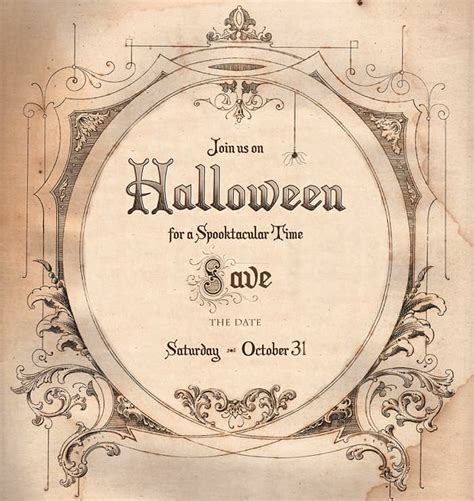 Included are a day time fairy party illustration & an evening one. Save the Date for Halloween Free Download - Living Locurto